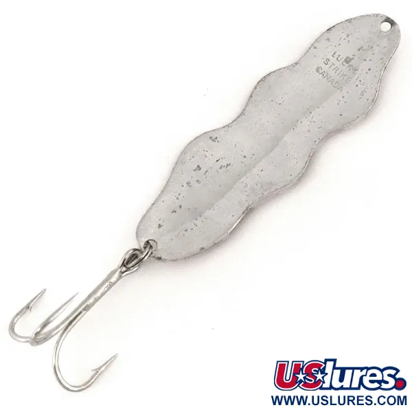 Lucky Strike Serpent Wobbler Blisgė, Raudona/Balta/Nikelis, 18g, #12774