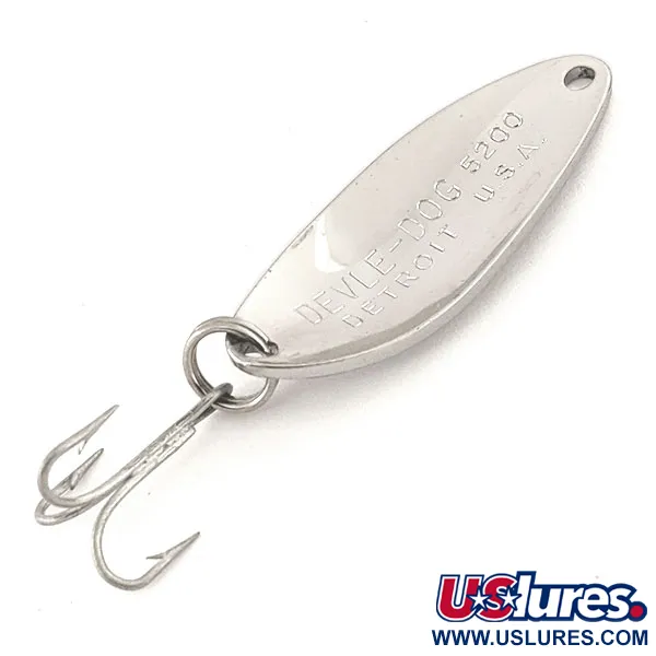 Dardevle Devle Dog 5200 Vartiklė, Nikelis, 7g, Vintage, #12822