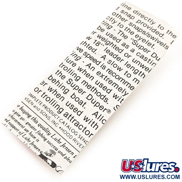 Luhr Jensen Super-Duper 503 Blizgė, Ruda/Raudona, 4.3g, #12843