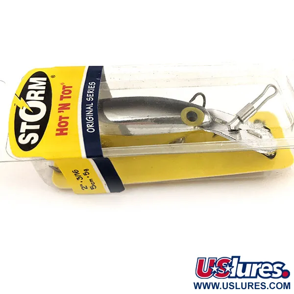 Storm Original Hot'N Tot Vobleris, Juoda / Sidabrinė, 6,5g, Metalinis liežuvėlis, #12897