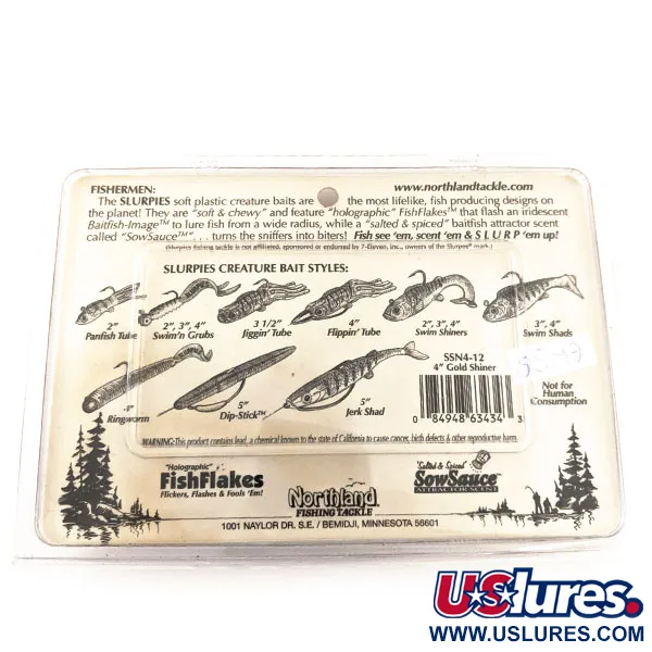 Northland Slurpies Swim Shiner Masalas, Auksinis blizgesys, 19g, #12910