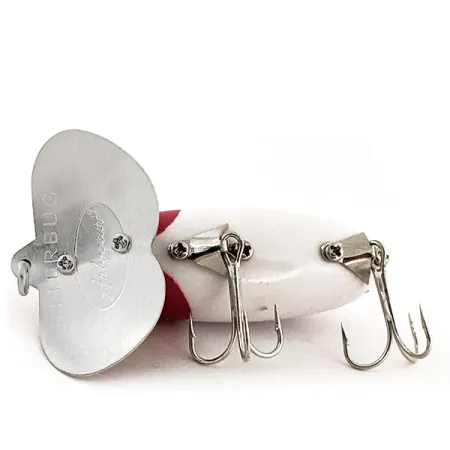 Fred Arbogast Jitterbug Paviršinis Masalas, Raudona/Balta, 10g, #12931