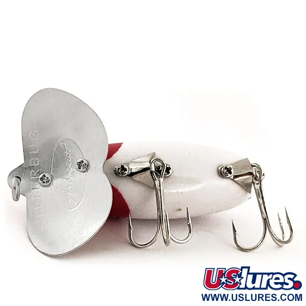 Fred Arbogast Jitterbug Paviršinis Masalas, Raudona/Balta, 10g, #12931