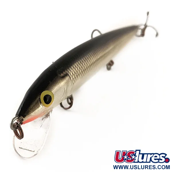 Rapala Husky Jerk 12 Vobleris, Sidabras/Juoda, 13g, Barškutis, #12946