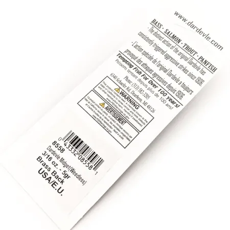 Eppinger Weedless Dardevle Midget UV, Fire Tiger/Žalvaris, 6g, #13052