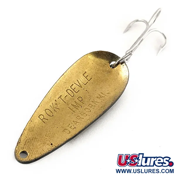 Dardevle Rok't Imp Blizgė, Juoda/Balta/Žalvaris, 21g, Žalvaris, #13066