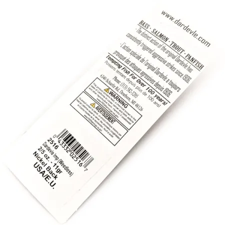 Eppinger Weedless Dardevle Imp Vartiklė, Raudona/Balta, 11g, #13087