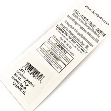 Eppinger Weedless Dardevle Imp UV Vartiklė, Geltona/Oranžinė, 11g, #13088