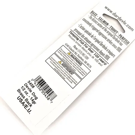 Blizgė Eppinger Dardevle Devle Dog UV, Fire Tiger, 14g, UV, #13092