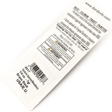 Eppinger Dardevle Spinnie Weedless, 7 g, Five of Diamonds, vartiklė #20297