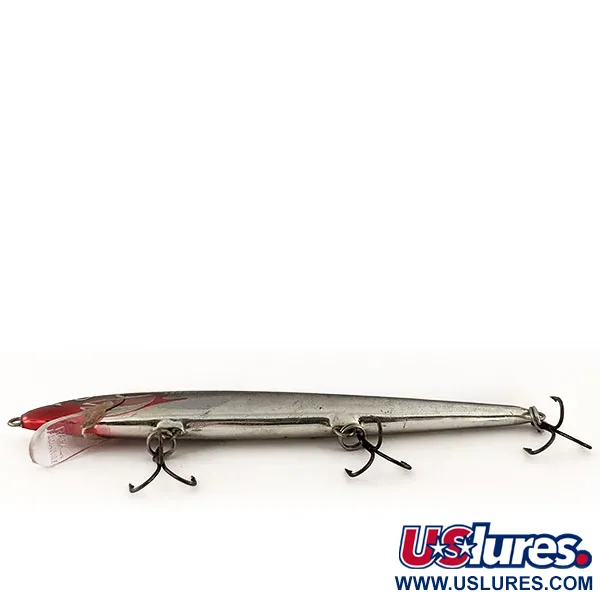 Rapala Husky Floating 13 Vobleris, Chrome Red Head, 9g, Balsa, #13120