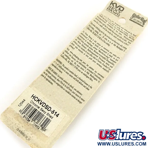 Strike King KVD Sexy Dawg Walker, Sexy Shad, 21g, Barškutis, #13185