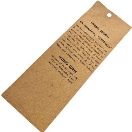 Hydro Lures Weedless Hydro Spoon, 11g, Ruda / Žalia / Geltona, vartiklė #13571