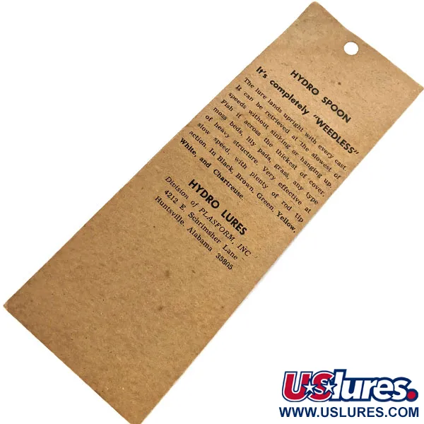 Hydro Lures Weedless Hydro Spoon, 11g, Ruda / Žalia / Geltona, vartiklė #13571