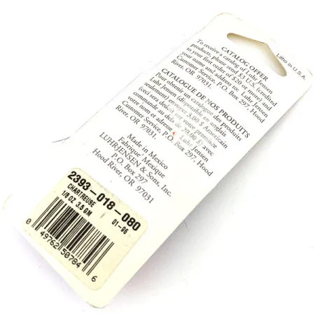 Luhr Jensen Hot Tail, 3.5 g, Geltona / Nikelis, sukriukė #13622