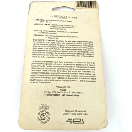 Rebel Arrowhead Trolingo blizgė, Juoda, 17 g, #24482
