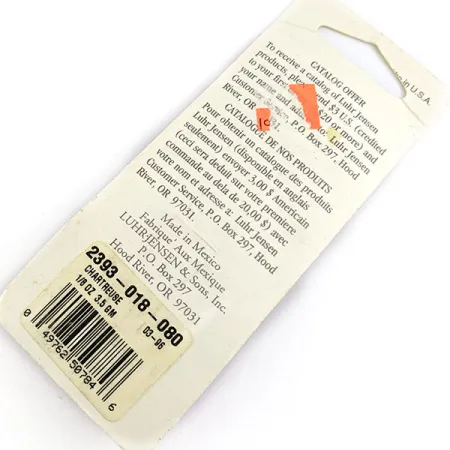 Luhr Jensen Hot Tail, 3.5g Chartreuse, suktukė #17887