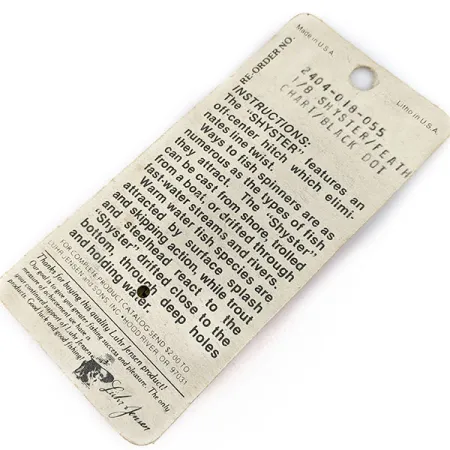 Luhr Jensen Shyster, 3,5 g Auksinė, Sukriukė #17309