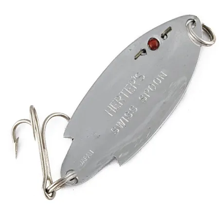 Herter's Swiss Spoon, 7 g, nikelis/raudonos akys, vartyklė #22132