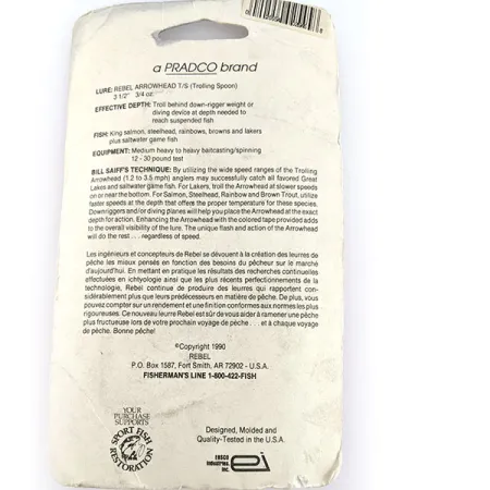 Rebel Arrowhead, 17 g juoda velkiavimo blizgė #17547