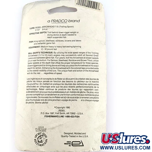 Rebel Arrowhead, 17 g juoda velkiavimo blizgė #17547