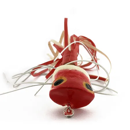 Fred Arbogast Hula Popper, 2,5g, raudona/balta, paviršinis masalas #18911