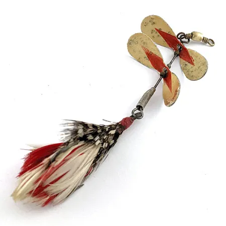 Pflueger Tandem Spinner, 10 g, nikeliuota/raudona sukrė #19559