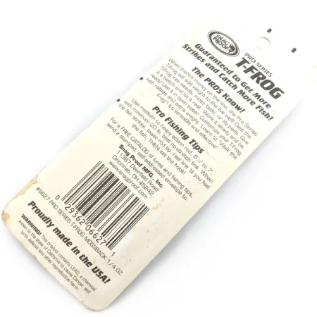 Snag Proof Pro series T-Frog, 7 g, Mossback, paviršinis masalas #19757