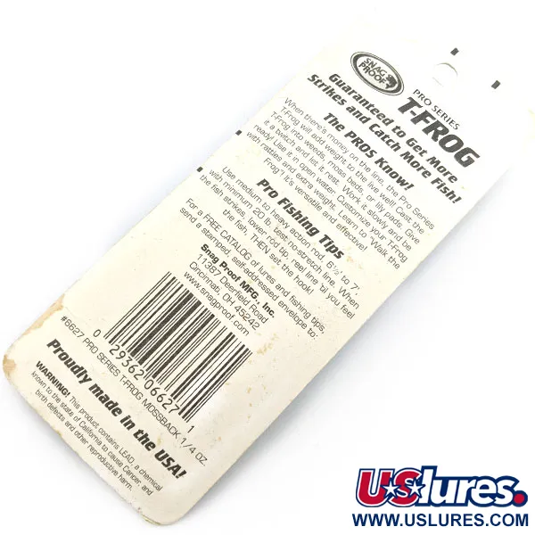 Snag Proof Pro series T-Frog, 7 g, Mossback, paviršinis masalas #19757