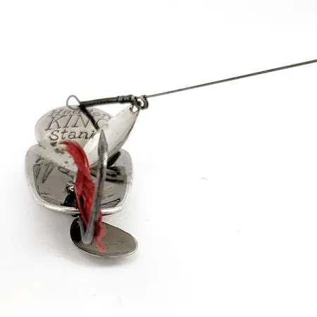 Heddon King Stanley, 21 g, nikelys / raudona, blizgė #19938