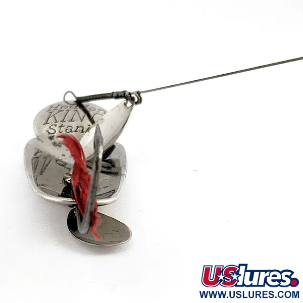 Heddon King Stanley, 21 g, nikelys / raudona, blizgė #19938