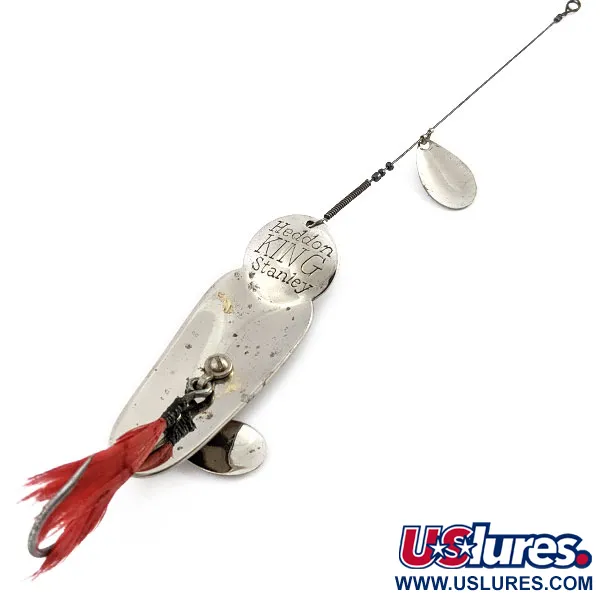 Heddon King Stanley, 21 g, nikelys / raudona, blizgė #19938