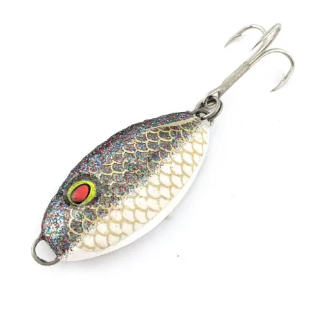 Bomber Slab, 35g, Balta ir blizgi, Vertikali blizgė #20170