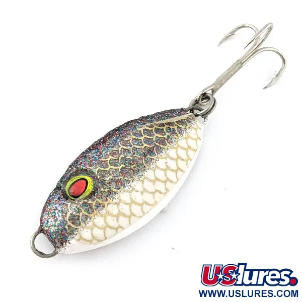 Bomber Slab, 35g, Balta ir blizgi, Vertikali blizgė #20170