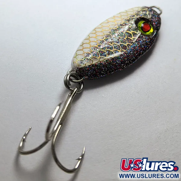 Bomber Slab, 35g, Balta ir blizgi, Vertikali blizgė #20170