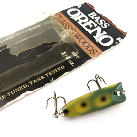 Luhr Jensen Bass Oreno, 7g, Frog, paviršinis vobleris #20748