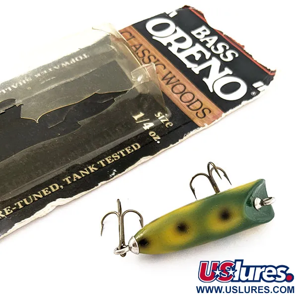 Luhr Jensen Bass Oreno, 7g, Frog, paviršinis vobleris #20748