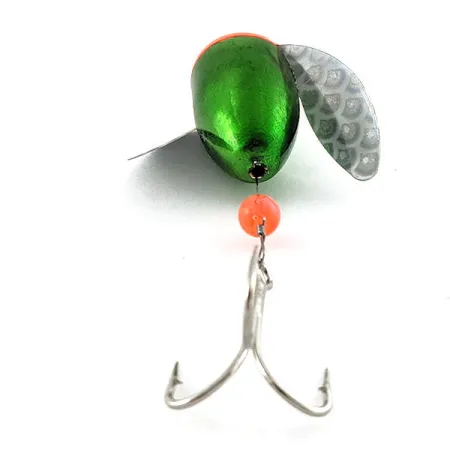 Yakima Bait Spin-N-Glo, 8g, žalias/oranžinis, sparnuotas masalas #20936