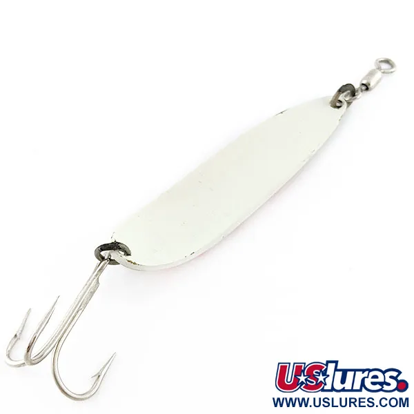 Luhr Jensen Krocodile #5, 28g balta/oranžinė UV, blizgė #21107