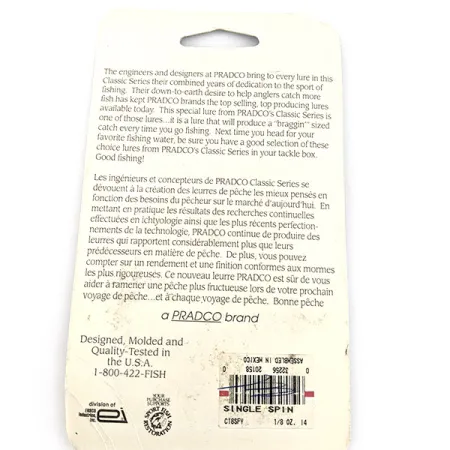 Bomber The Classics Bushwacker, nikelis/geltona, 4g, spinerbaitas #21283