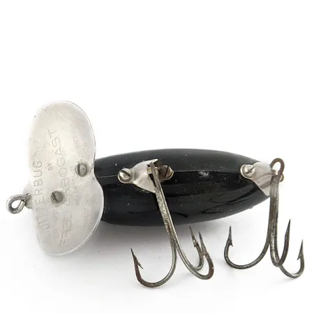 Fred Arbogast Jitterbug, 14g, juodas paviršinis masalas #21794