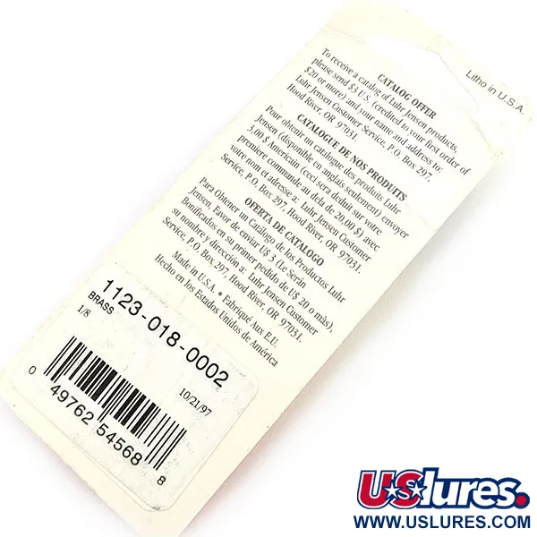 Luhr Jensen Lil' Kroc (Krocodile Stubby), 4,5 g žalvarinė blizgė #23644