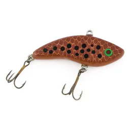Vintage Handcrafted medinis bežuvis vobleris (lipless crankbait)