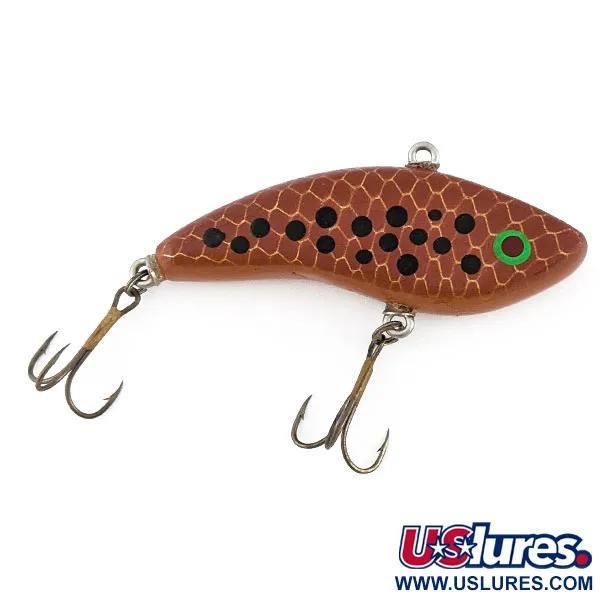 Vintage Handcrafted medinis bežuvis vobleris (lipless crankbait)
