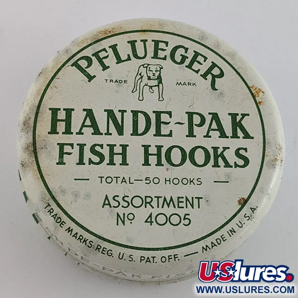Pflueger Hande-Pak, №4005, 50 vnt., žvejybiniai kabliukai #22192