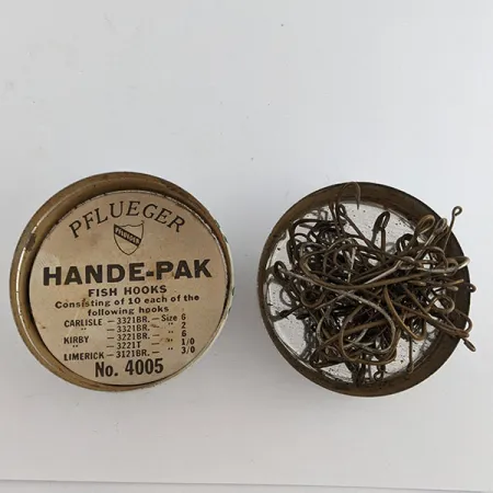 Pflueger Hande-Pak, №4005, 50 vnt., žvejybiniai kabliukai #22192