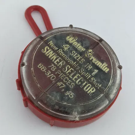 Water Gremlin Removable Split Shot nuimamų svarelių rinkinys BB 3/0 #7 #5