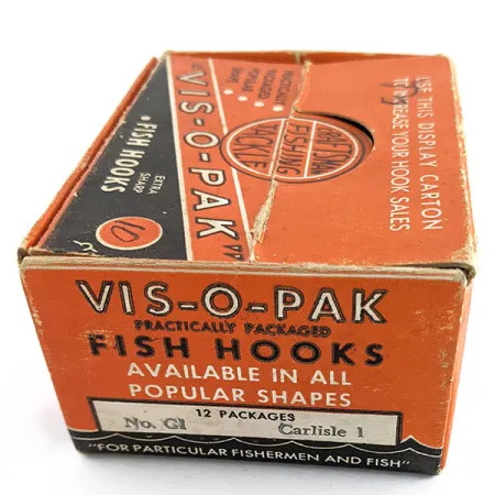 Glen L Evans Vis-O-Pack, 10 dydžio kabliukai, žvejybiniai kabliukai #22202