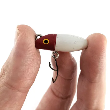 South Bend Fly-Oreno, 1,4 g, raudona/balta, paviršinis masalas #22210