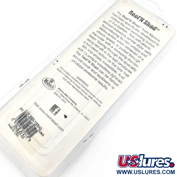 Mann's Reel'N Shad, 13,3 cm, Hartwell-Blue Glmr, minkštas masalas #22218